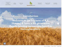Tablet Screenshot of howardfarms.co.uk